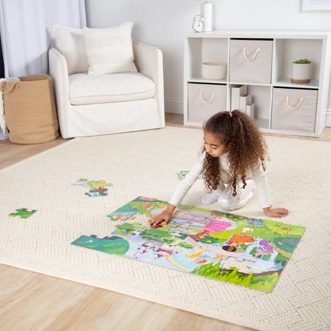 Melissa & Doug Fairy Tale Castle 48pc Floor Puzzle - Little Miss Muffin Children & Home