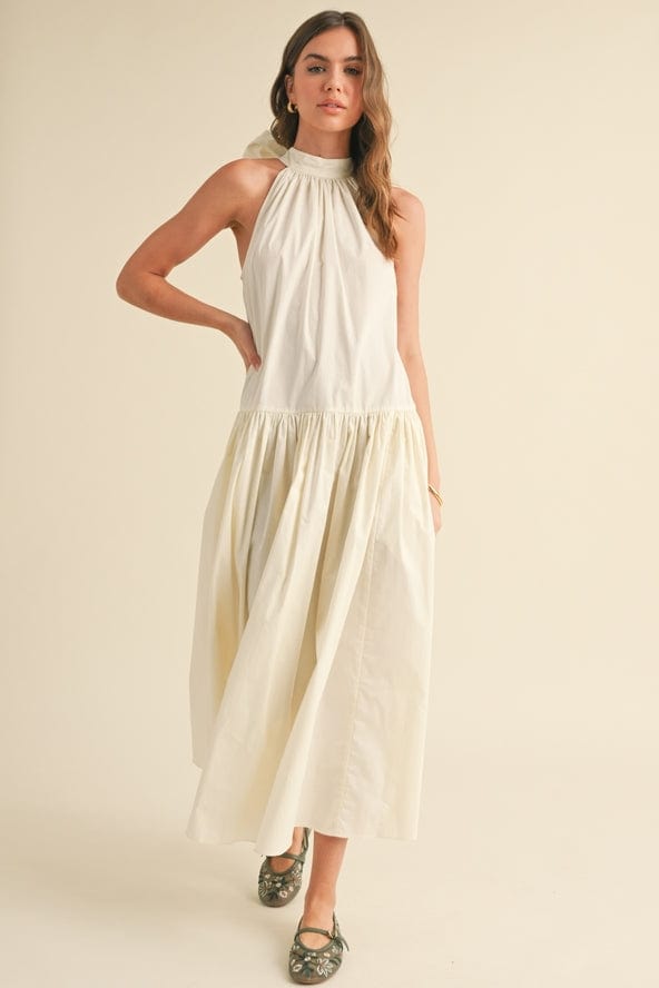 Miou Muse Sleeveless Halter Neck Maxi Dress - Little Miss Muffin Children & Home