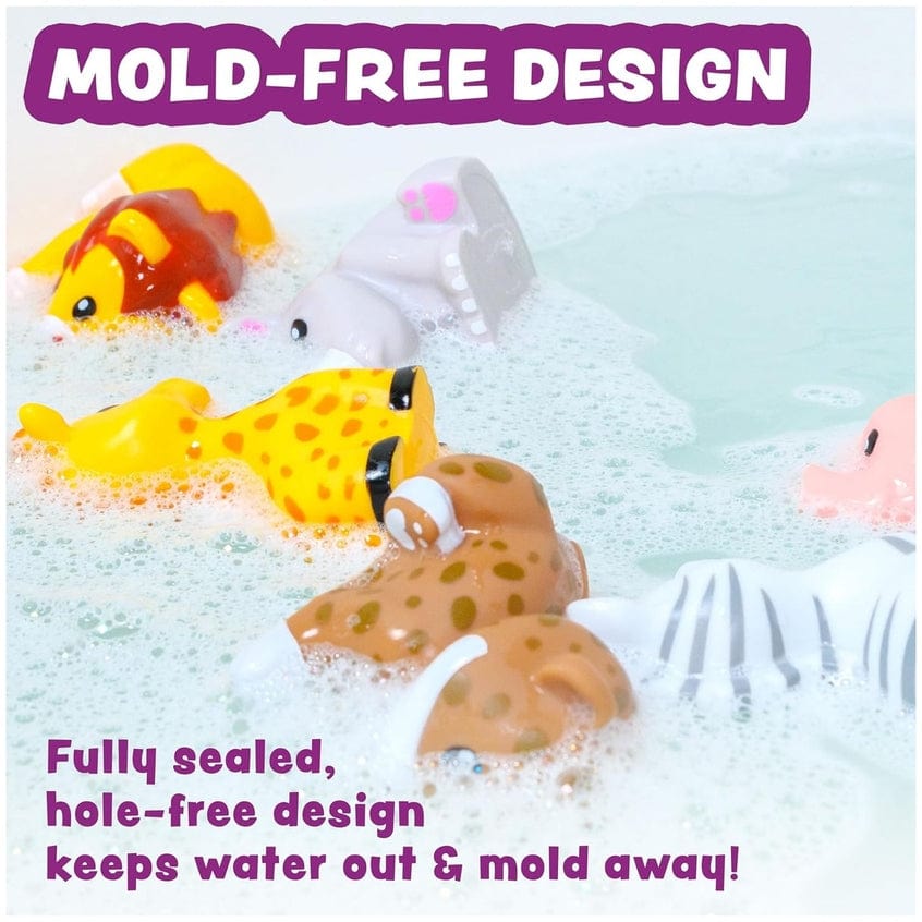 Tub Works Savanna™ Mold Free Bath Toys, 6 Pack - Little Miss Muffin Children & Home