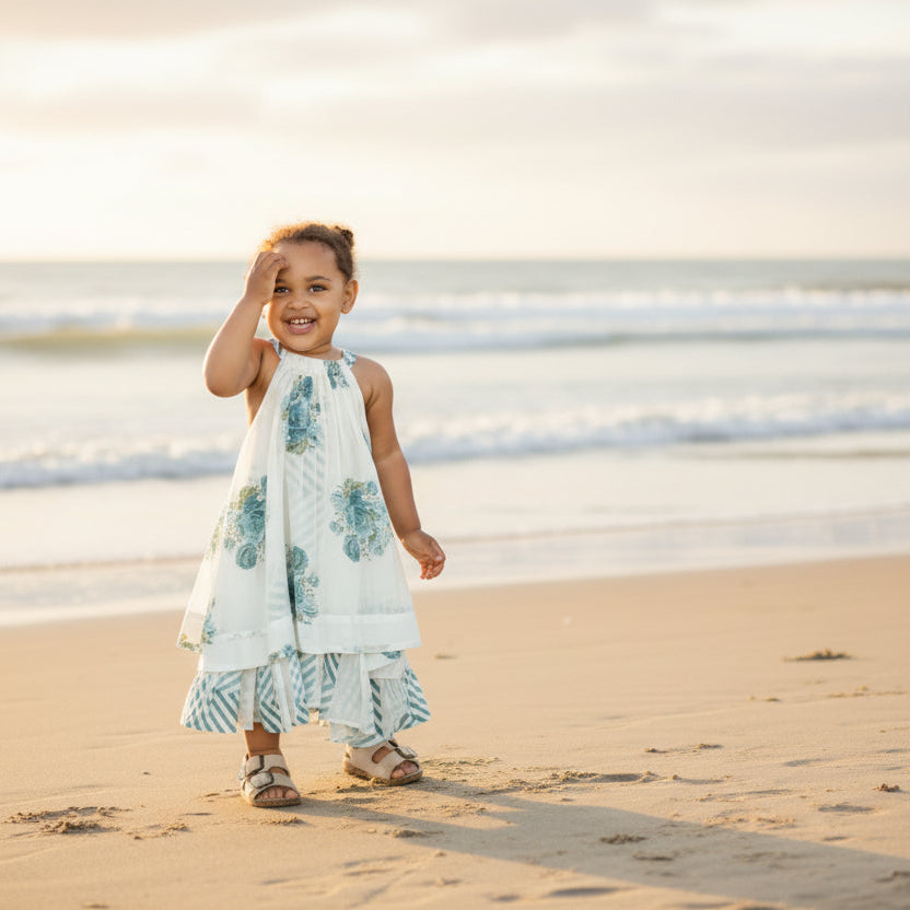 Yo Baby Pia Halter Swing Dress - Little Miss Muffin Children & Home