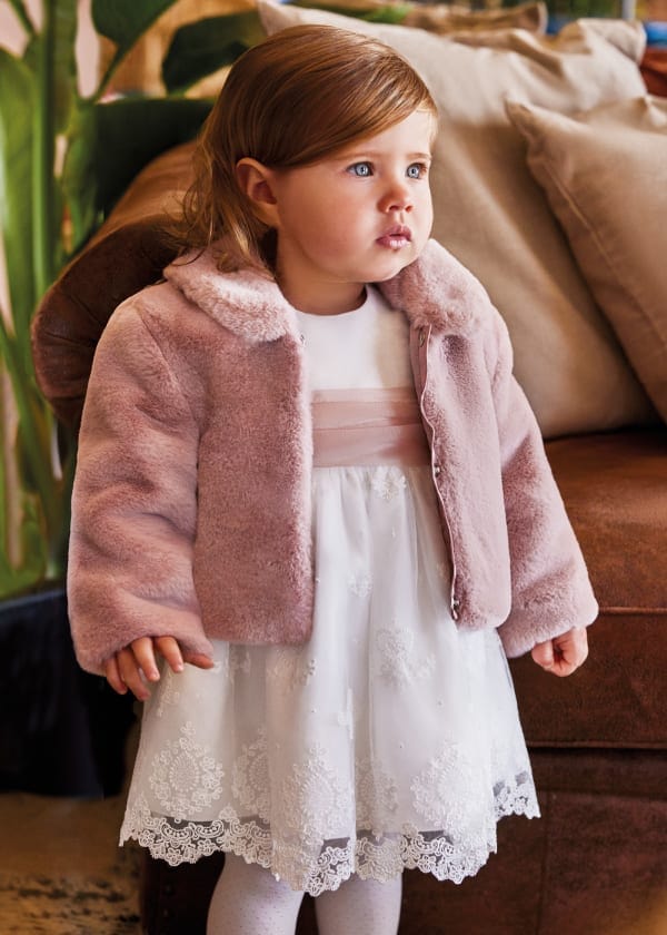 Abel & Lula Abel & Lula Faux Fur Coat for Baby Girl - Little Miss Muffin Children & Home