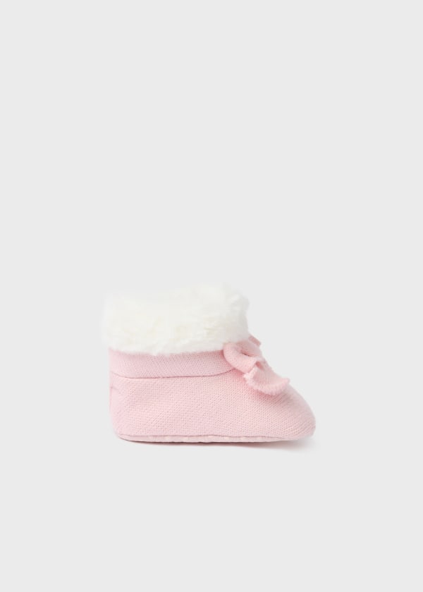 Mayoral Usa Inc Mayoral Faux Fur Knit Bootie - Little Miss Muffin Children & Home