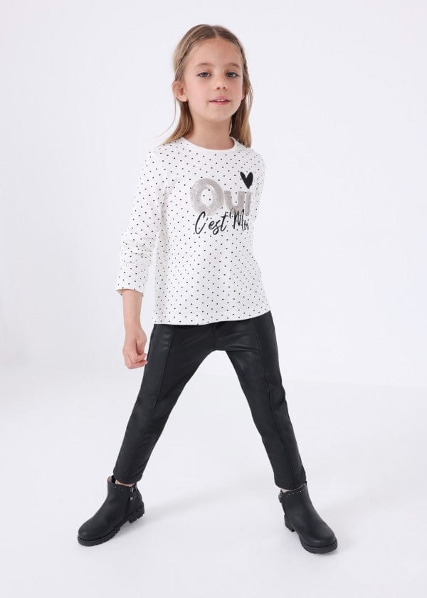 Mayoral Usa Inc Mayoral Faux Leather Leggings - Little Miss Muffin Children & Home
