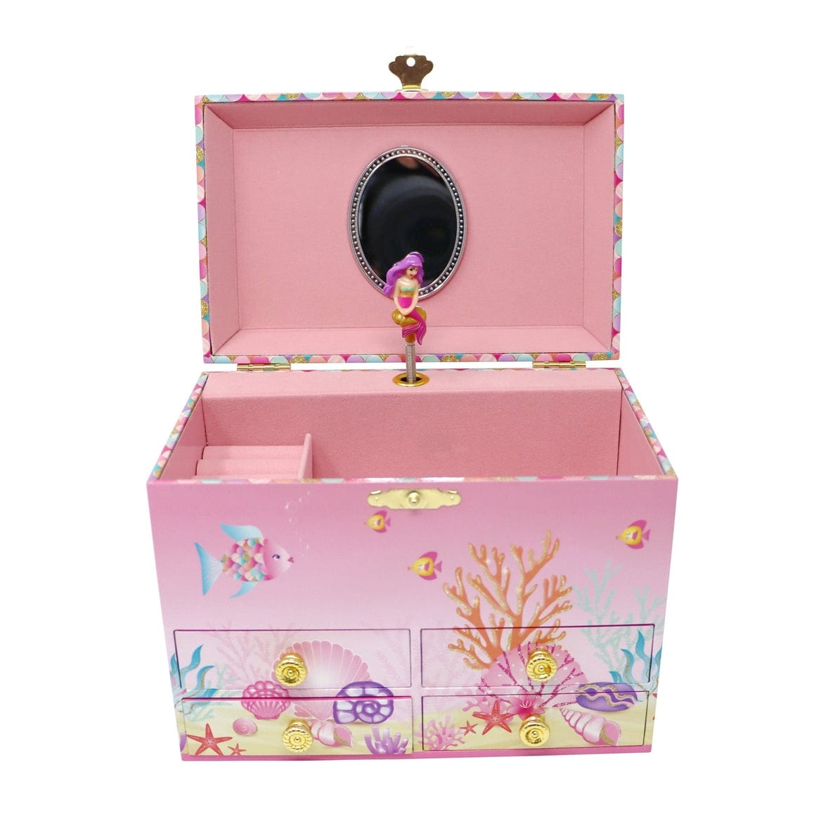 Pink Poppy Pink Poppy Medium Mermaid Musical Jewellery Box - Little Miss Muffin Children & Home
