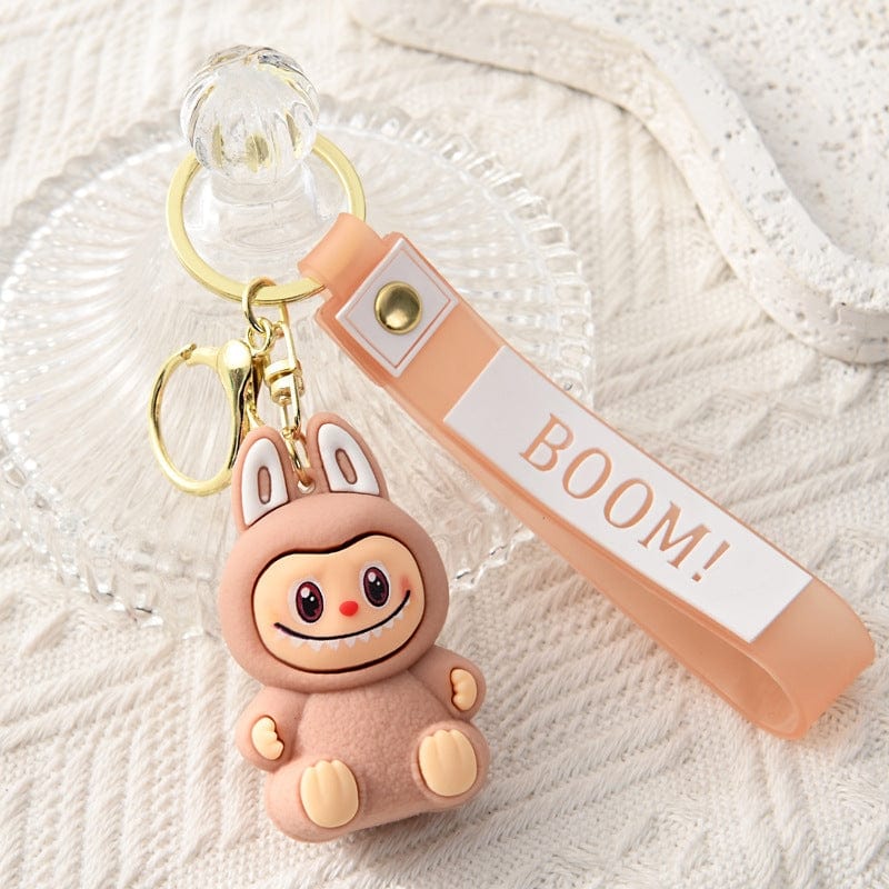 Auraquise Labubu 2nd Gen Silicone Cute Cartoon Charm Keychain, 6 Styles Available - Little Miss Muffin Children & Home