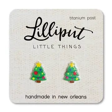 Lilliput Little Things Lilliput Little Things Christmas Tree Earrings - Little Miss Muffin Children & Home