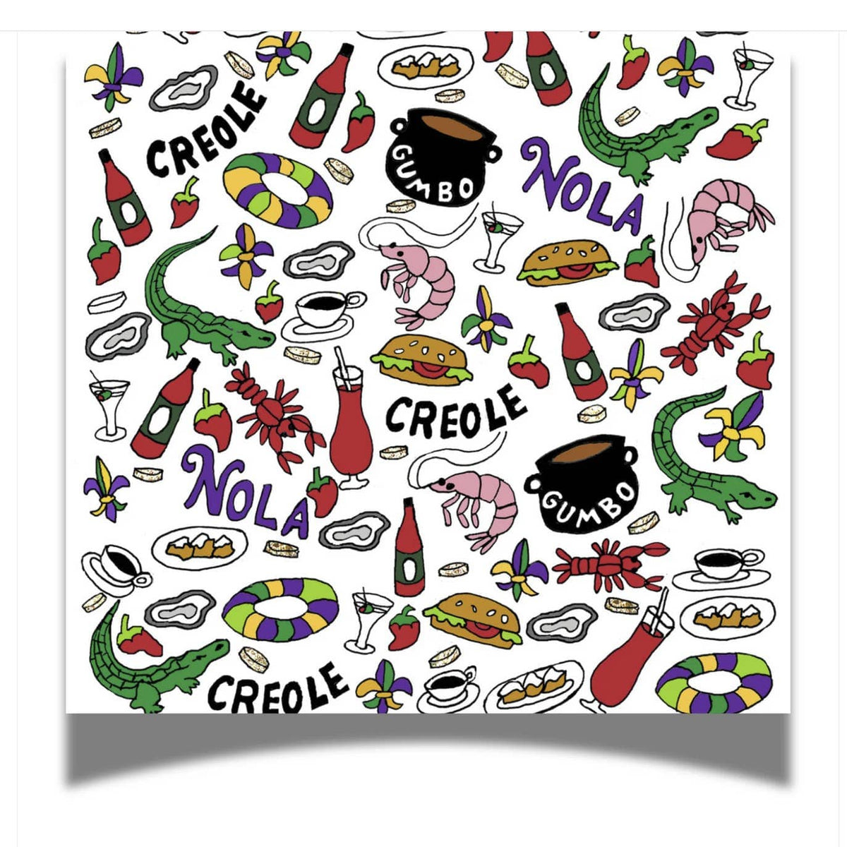 Fabuplates Big Easy NOLA Foods 24ct 3-ply Cocktail Napkins - Little Miss Muffin Children & Home