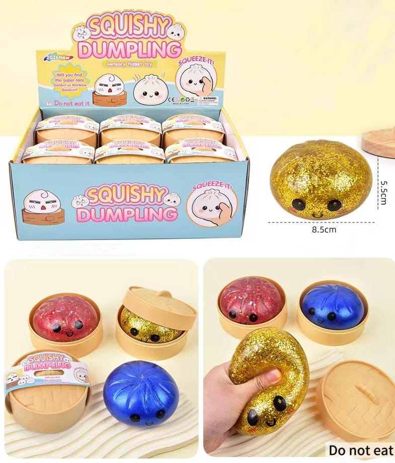 Assorted Mystery Squishy Dumpling Stress Relief Toy