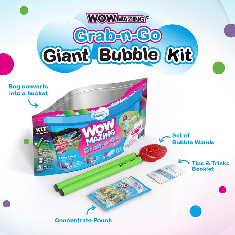 South Beach Bubbles WOWmazing Grab-n-Go Bubbles Kit - Little Miss Muffin Children & Home