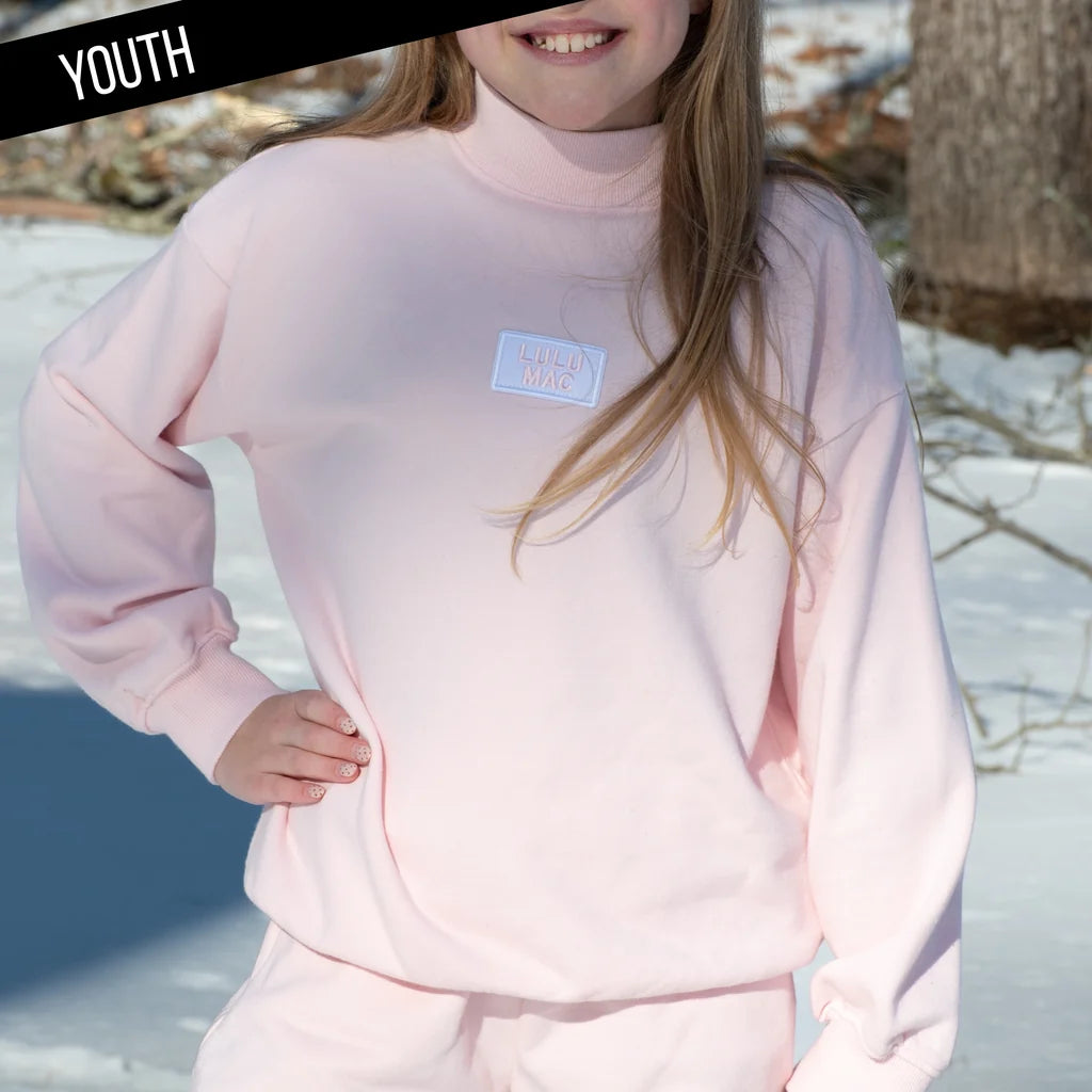 Girls' Light Pink Terry Cloth Long Sleeve Top by Girlie Girl Originals