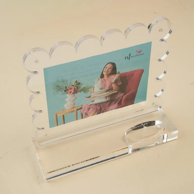 Nora Fleming Clearly A-nora-ble Scalloped Acrylic Frame - Little Miss Muffin Children & Home