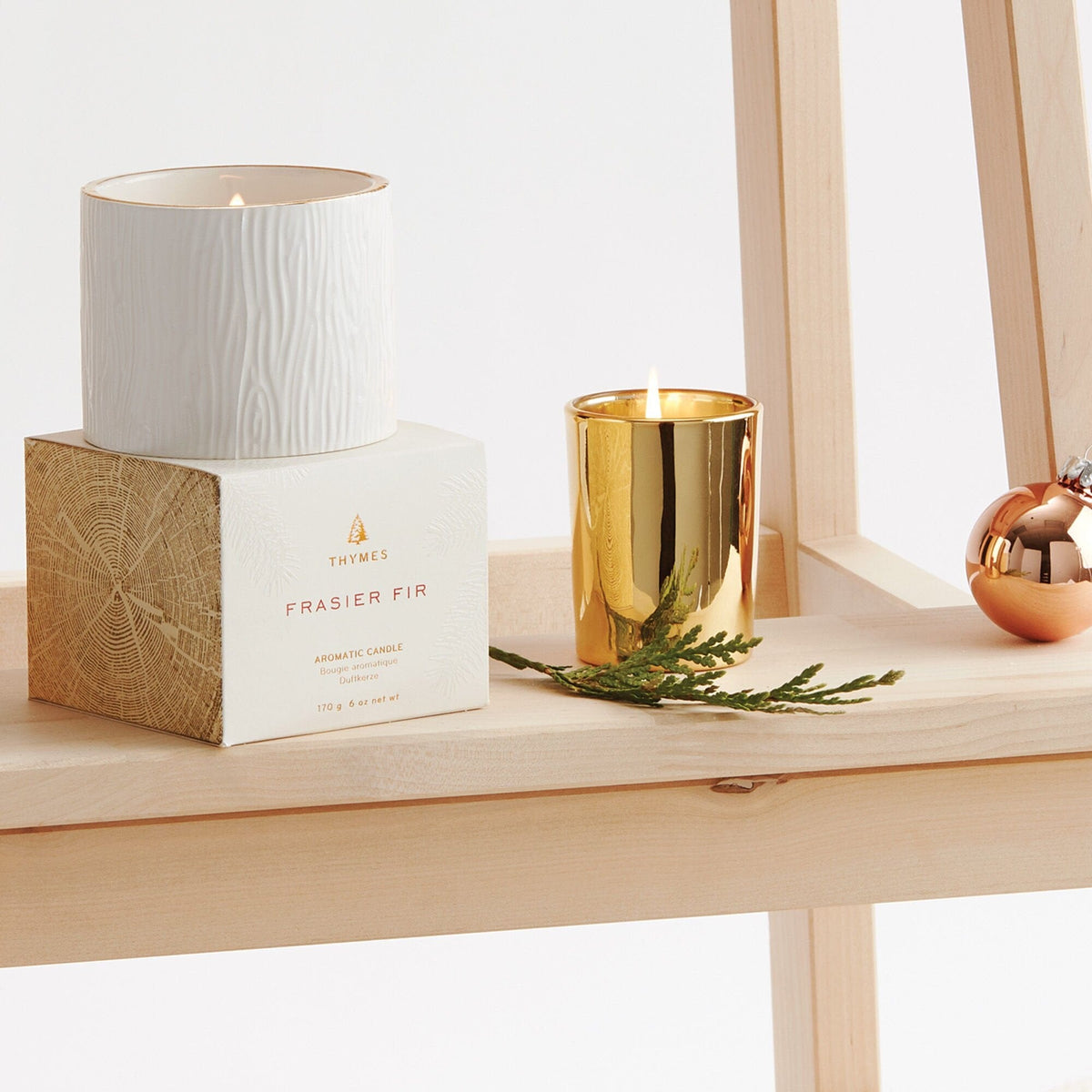 Thymes Thymes Frasier Fir Gilded Votive Candle 2oz - Little Miss Muffin Children & Home