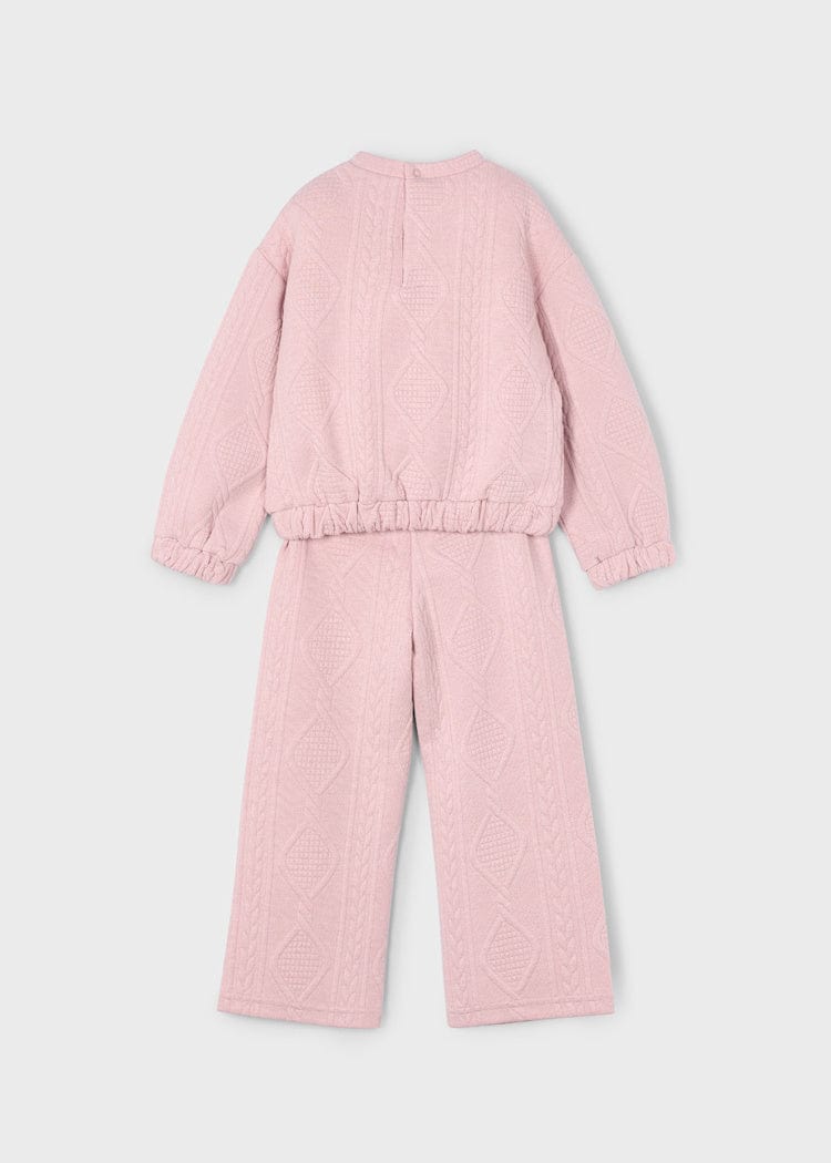 Mayoral Usa Inc 2 Piece Knit Pant Suit in Nude - Little Miss Muffin Children & Home