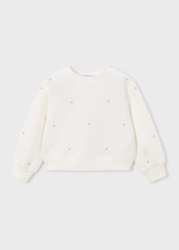 Mayoral Usa Inc Rhinestone Studded Sweatshirt - Little Miss Muffin Children & Home