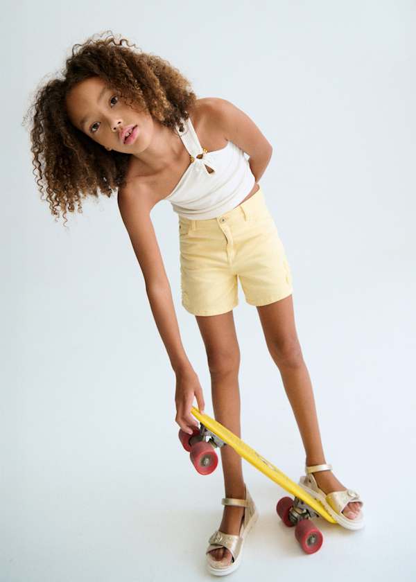 One-Shoulder Strap Tank in Natural