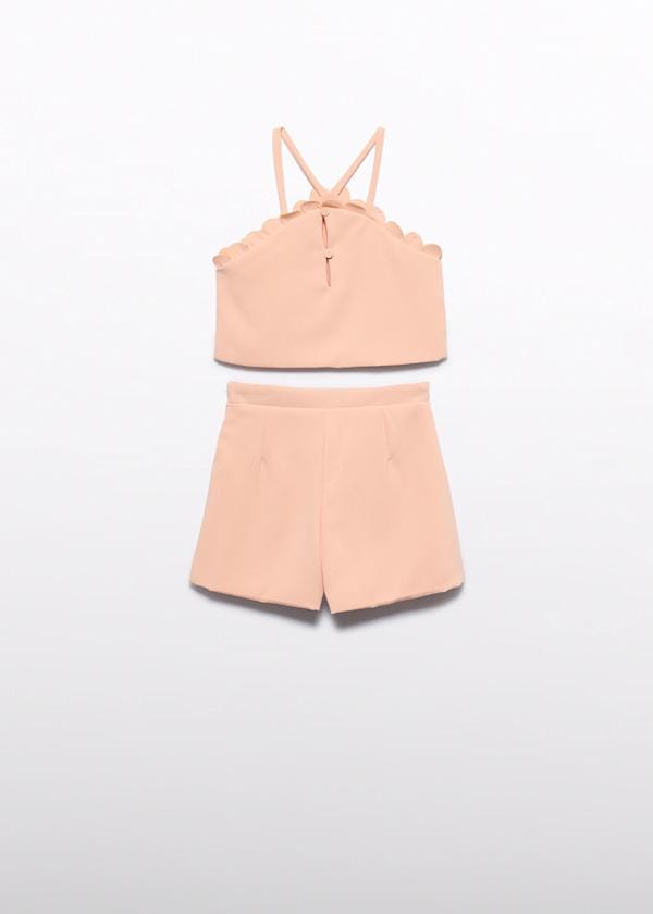 Abel & Lula Scallop Trimmed Crepe Short Set - Little Miss Muffin Children & Home