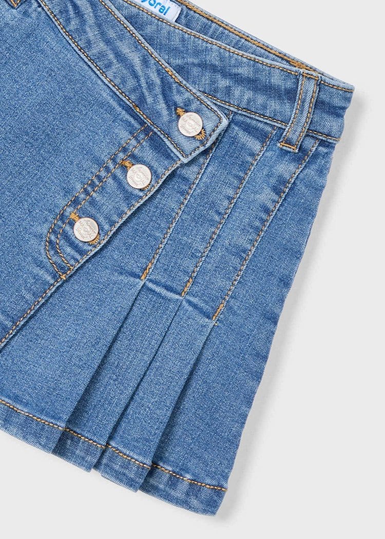 Mayoral Usa Inc Mayoral Pleated Denim Wrap Skirt - Little Miss Muffin Children & Home