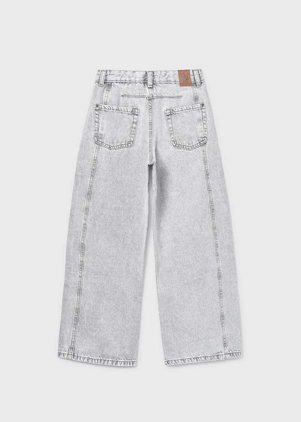 Wide Leg Jeans in Grey