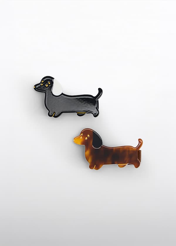 Abel & Lula Dachshund Dogs Hair Clips Set - Little Miss Muffin Children & Home