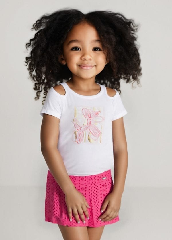 Mayoral Usa Inc Mayoral Eyelet Shorts in Peony - Little Miss Muffin Children & Home