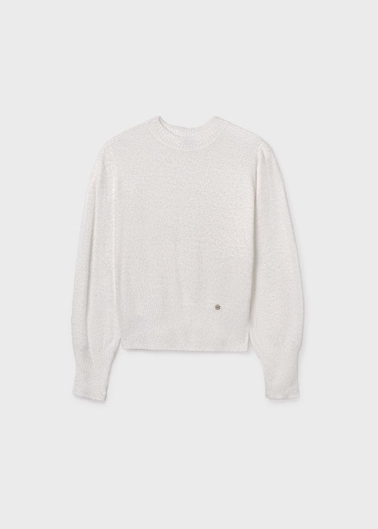 fuzzy knit girls sweater