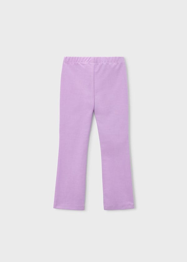 Flared Leggings with Pockets in Lilac