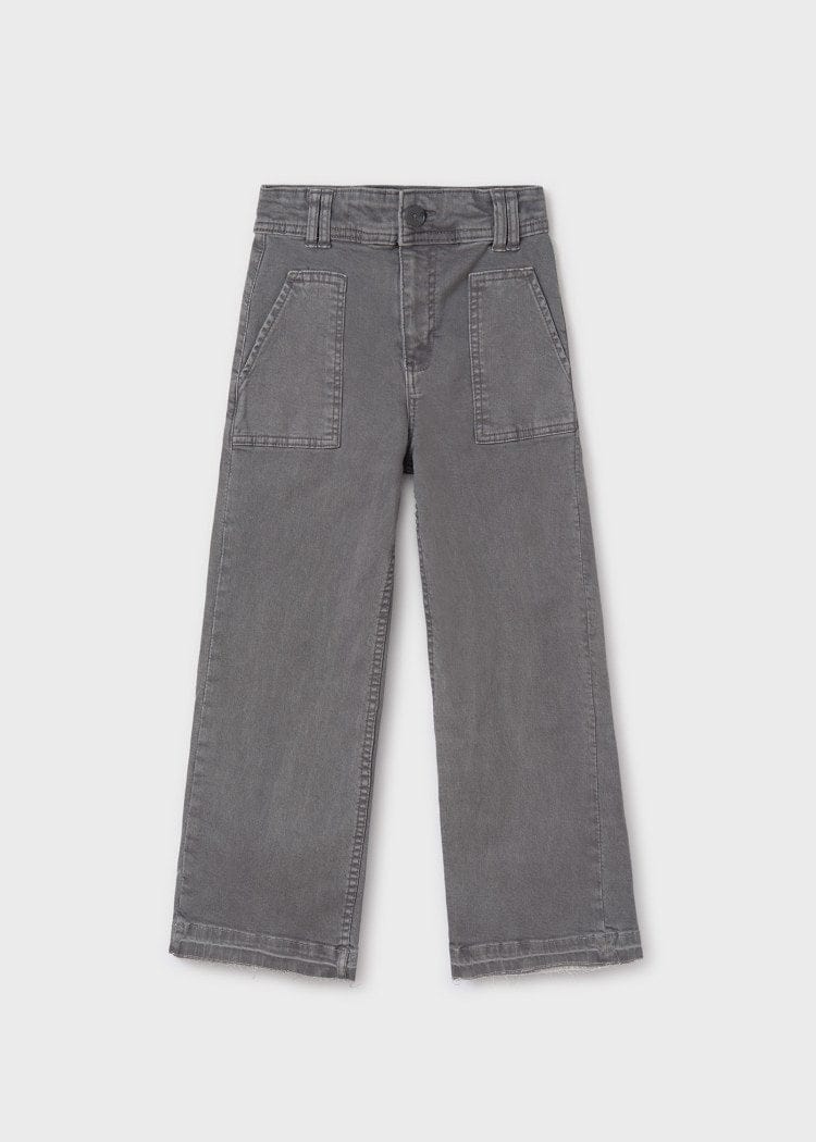 Mayoral Usa Inc Mayoral Flared Twill Pants in Shadow - Little Miss Muffin Children & Home