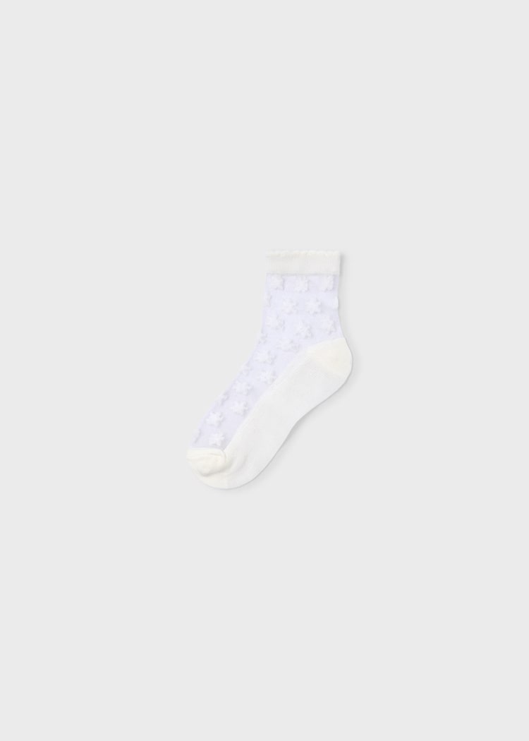 Mayoral Usa Inc Floral Socks in Natural - Little Miss Muffin Children & Home