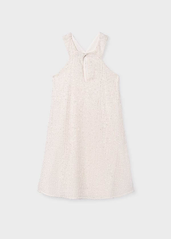 Mayoral Usa Inc Flower Applique A-Line Dress in Chickpea - Little Miss Muffin Children & Home