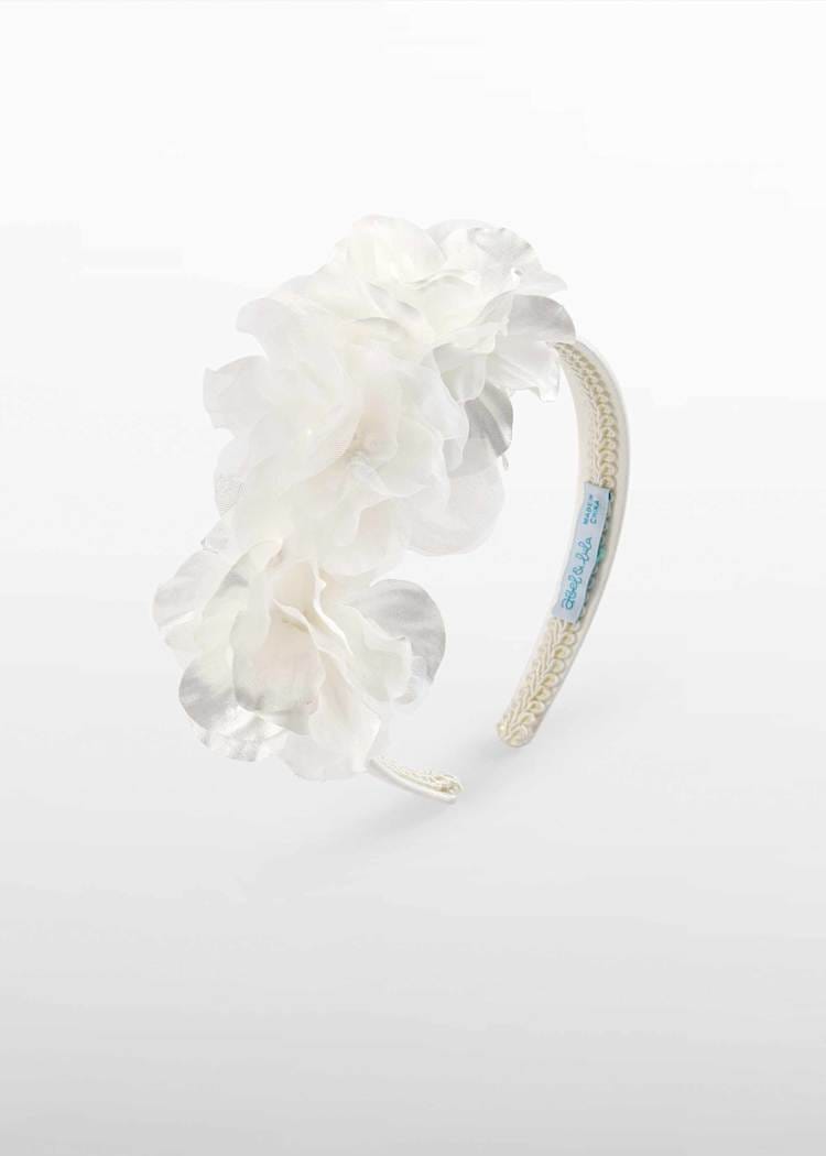 Abel & Lula Mikado Flower Headband in Cream - Little Miss Muffin Children & Home