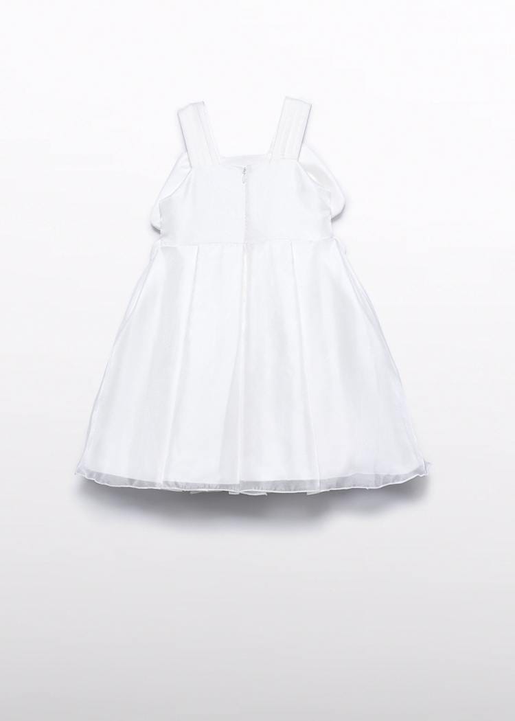 Abel & Lula Flutter Flower Applique Organza Dress - Little Miss Muffin Children & Home