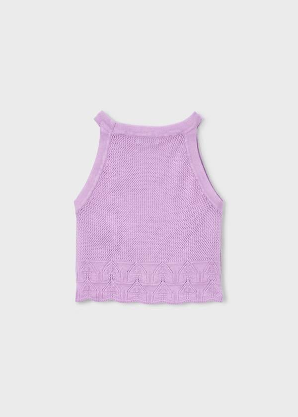 Mayoral Usa Inc Knit Halter Tank Top in Lilac - Little Miss Muffin Children & Home