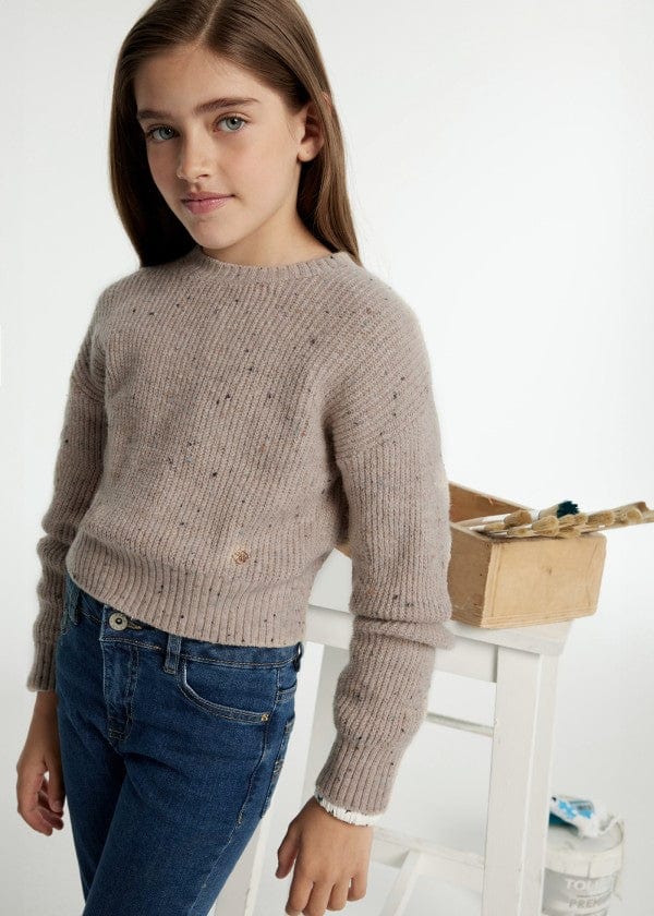 Mayoral Usa Inc Mayoral Heather Knit Sweater - Little Miss Muffin Children & Home