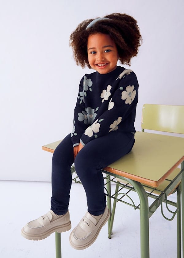 Mayoral Usa Inc Jacquard Floral Sweater - Little Miss Muffin Children & Home