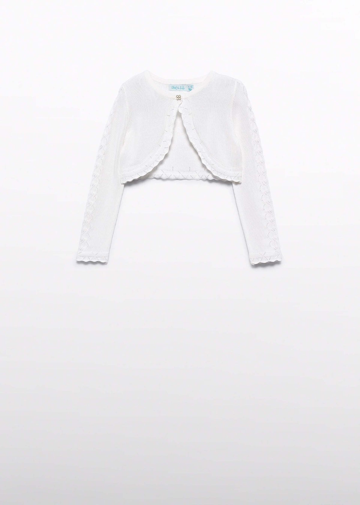 Abel & Lula Knit Bolero Cardigan in Cream - Little Miss Muffin Children & Home