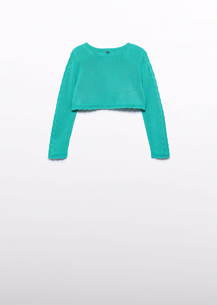 Abel & Lula Knit Bolero Cardigan in Jade - Little Miss Muffin Children & Home