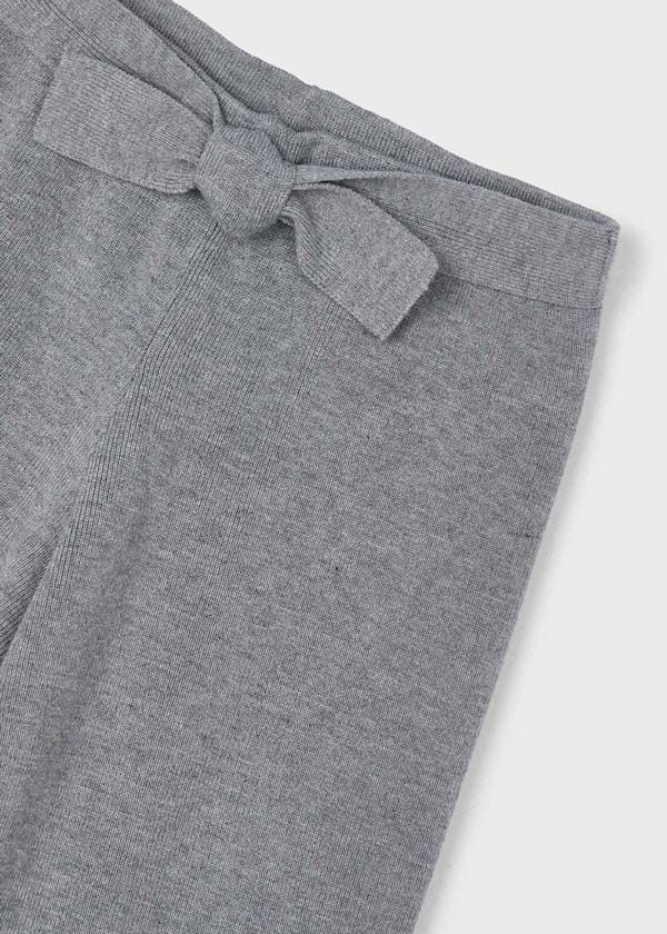 Mayoral Usa Inc Knit Culotte Pants in Heather Steel - Little Miss Muffin Children & Home