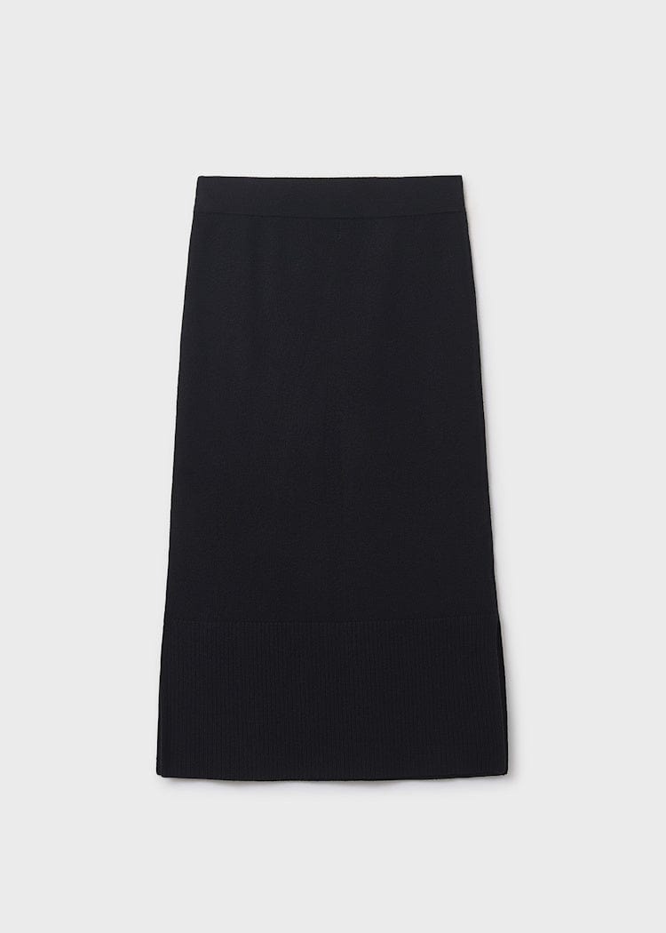 Mayoral Usa Inc Tricot Knit Midi Skirt in Black - Little Miss Muffin Children & Home