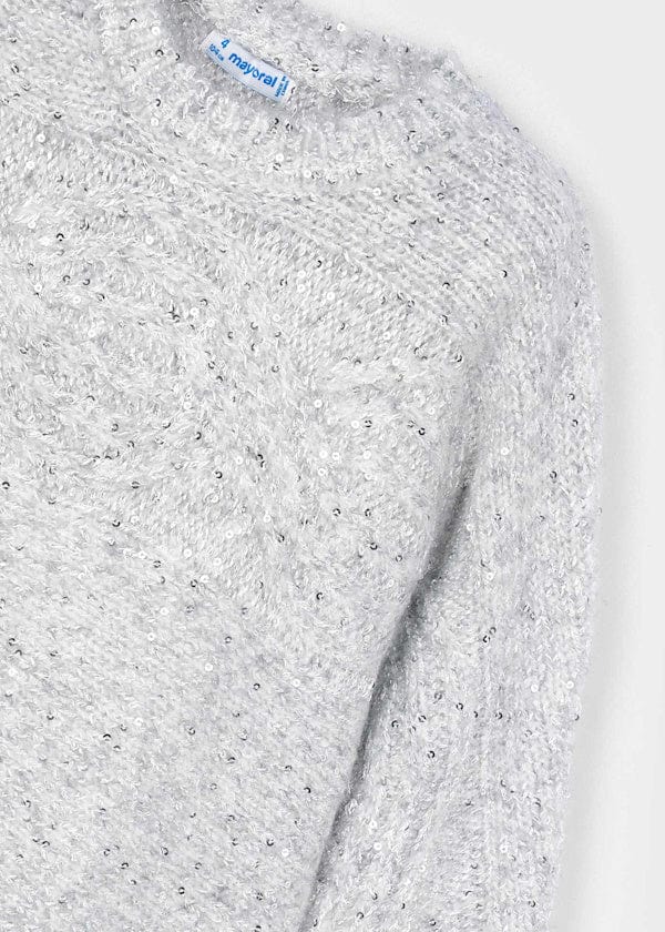 Mayoral Usa Inc Knit Sweater with Sequin Detail - Little Miss Muffin Children & Home