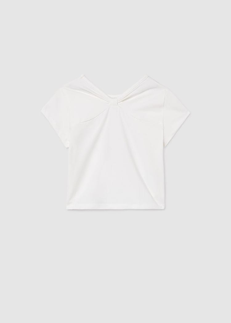 Sequin Embroidered Linen T-Shirt