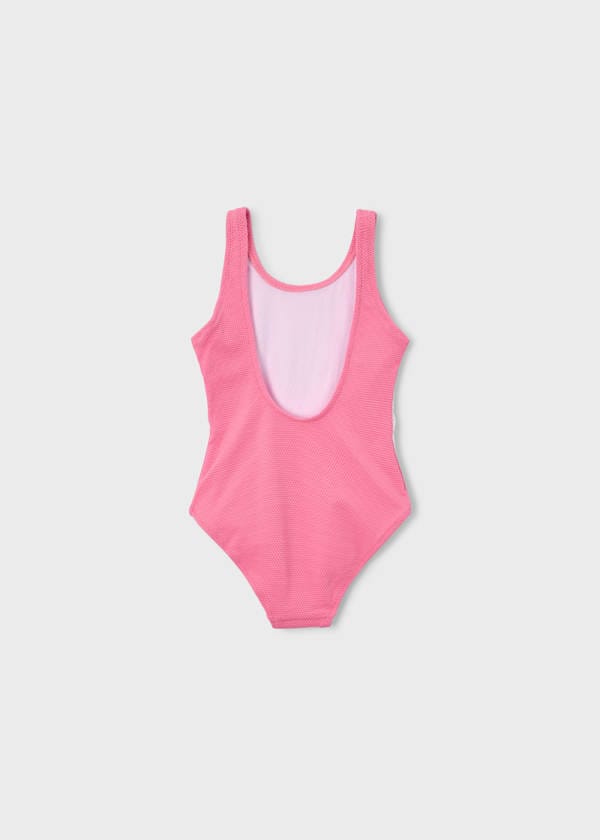 Floral Cut Out Swimsuit in Geranium