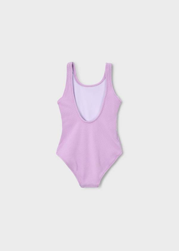 Floral Cut Out Swimsuit in Lilac