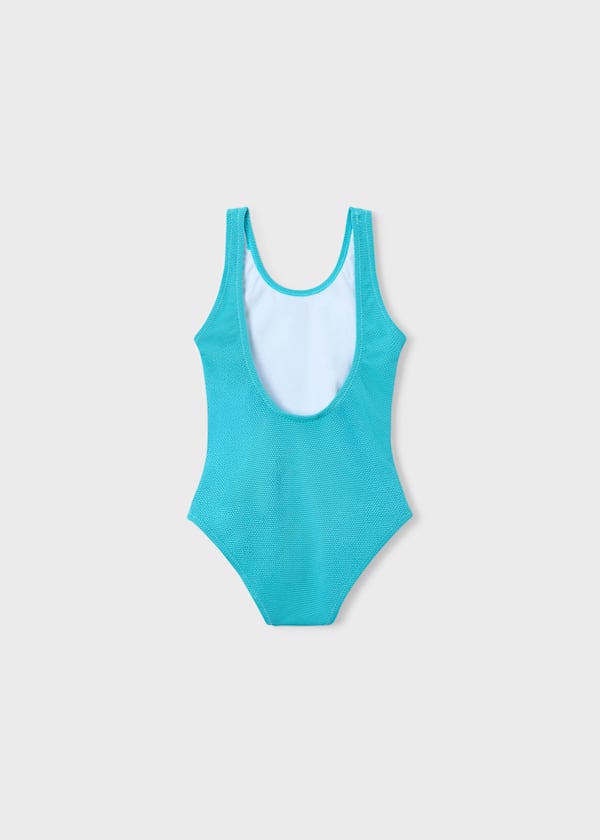 Floral Cut Out Swimsuit in Pacific
