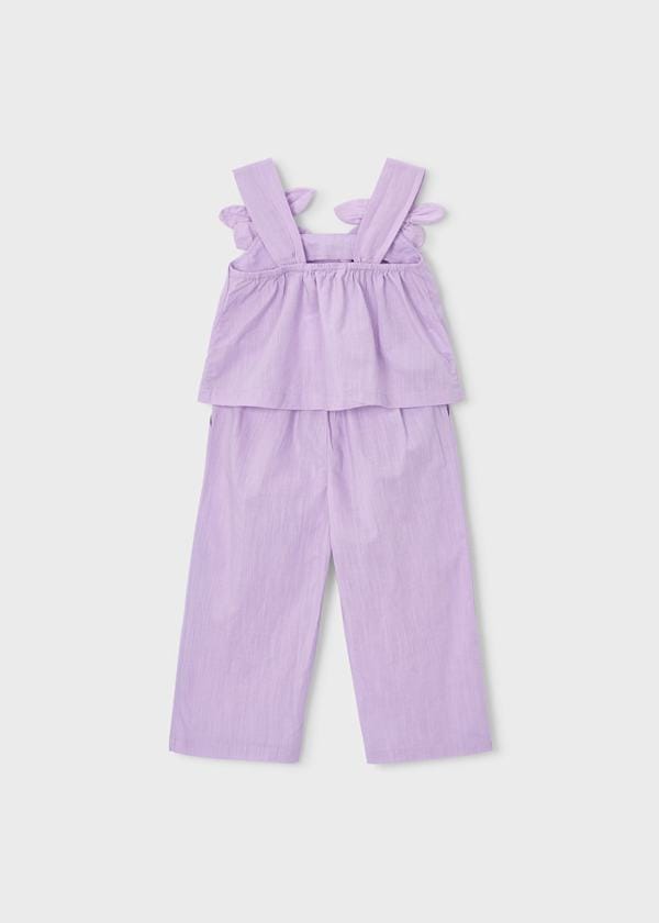 Mayoral Usa Inc Flower Applique Top & Pants Set in Mauve - Little Miss Muffin Children & Home