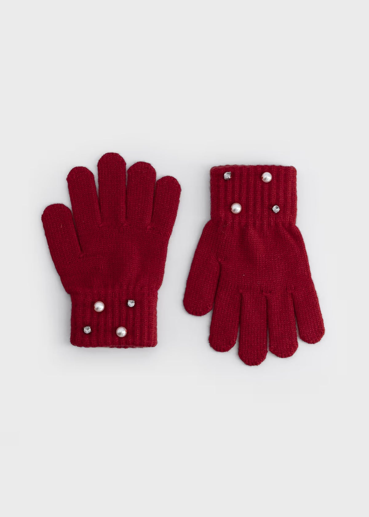 Mayoral Usa Inc Pearl Detail Knit Gloves, 2 Colors Available - Little Miss Muffin Children & Home