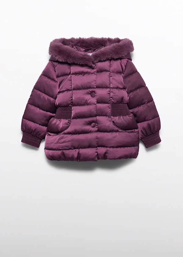 Abel & Lula Puffer Jacket with Faux Fur Collar - Little Miss Muffin Children & Home