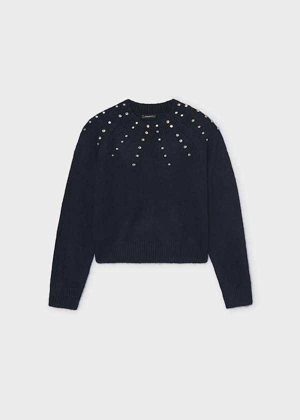 Mayoral Usa Inc Rhinestone Studded Sweater, 2 Colors Available - Little Miss Muffin Children & Home