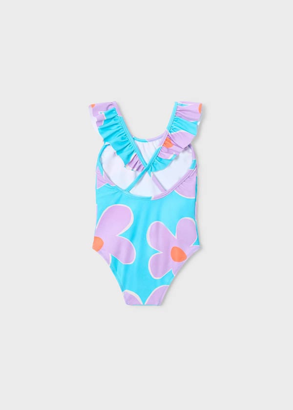 Mayoral Usa Inc Ruffled Printed Swimsuit in Lilac - Little Miss Muffin Children & Home