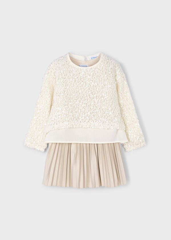 Mayoral Usa Inc Combined 2 Piece Dress with Sequin Top - Little Miss Muffin Children & Home