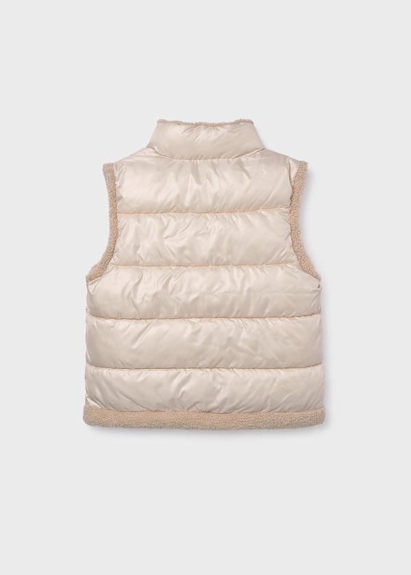 Mayoral Usa Inc Fleece Lined Puffer Vest in Sand - Little Miss Muffin Children & Home